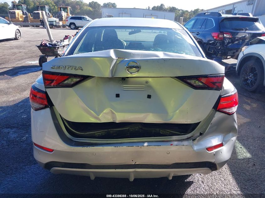 2020 Nissan Sentra S Xtronic Cvt VIN: 3N1AB8BV1LY292423 Lot: 43386388