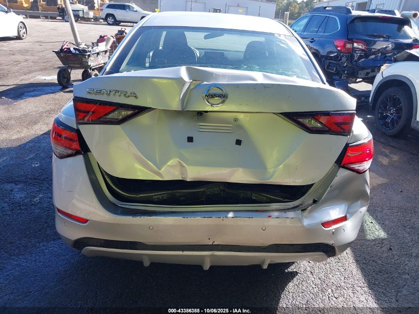 2020 Nissan Sentra S Xtronic Cvt VIN: 3N1AB8BV1LY292423 Lot: 43386388