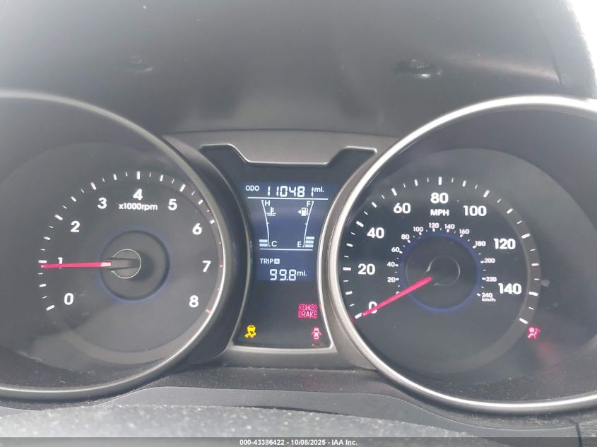 2013 Hyundai Veloster Base W/Black VIN: KMHTC6AD1DU106136 Lot: 43386422