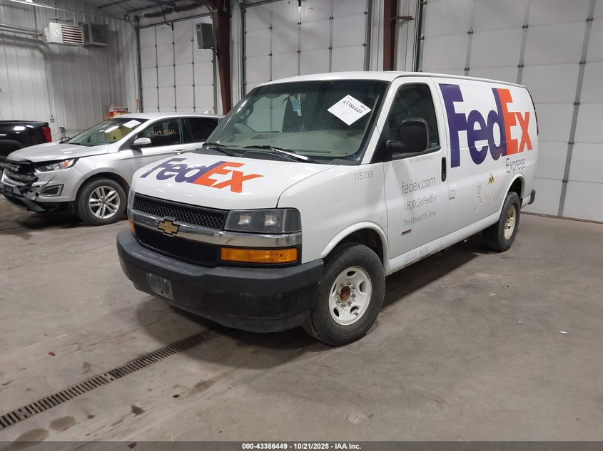 VIN 1GCWGAF15K1366576 2019 CHEVROLET EXPRESS 2500 WORK VAN