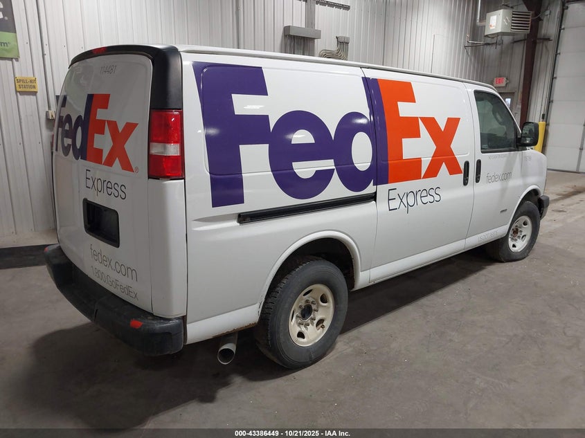 VIN 1GCWGAF15K1366576 2019 CHEVROLET EXPRESS 2500 WORK VAN