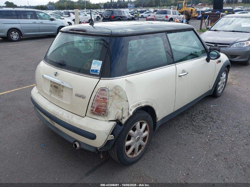 2003 Mini Cooper VIN: WMWRC33453TC48200 Lot: 43386491