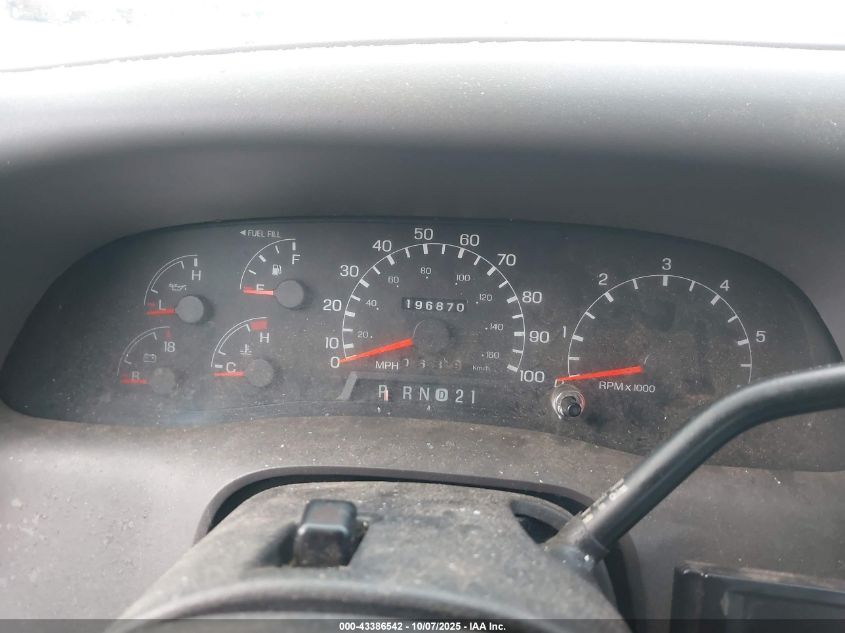 1999 Ford F-250 Lariat/Xl/Xlt VIN: 1FTNX21S9XEC59287 Lot: 43386542