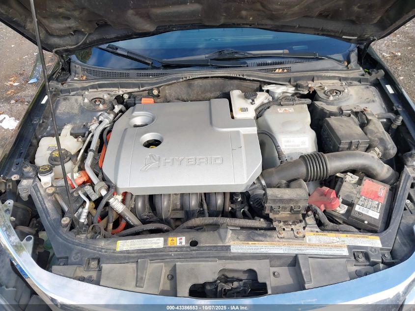 2012 Ford Fusion Hybrid VIN: 3FADP0L35CR272461 Lot: 43386553