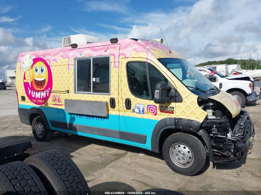 2018 Ram Promaster 2500 High Roof 159 Wb VIN: 3C6TRVDG6JE124684 Lot: 43386609