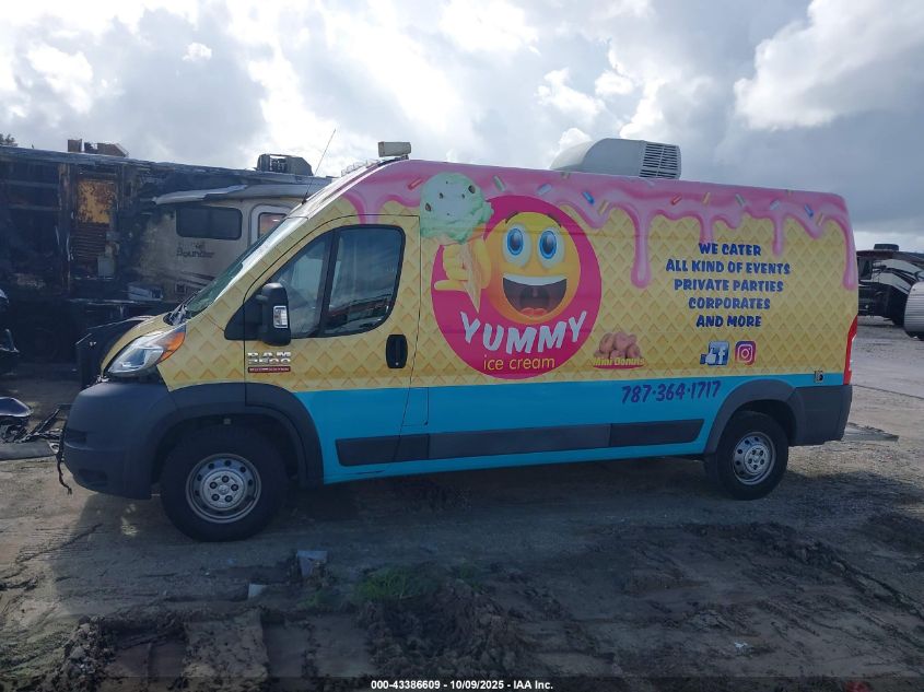 2018 Ram Promaster 2500 High Roof 159 Wb VIN: 3C6TRVDG6JE124684 Lot: 43386609