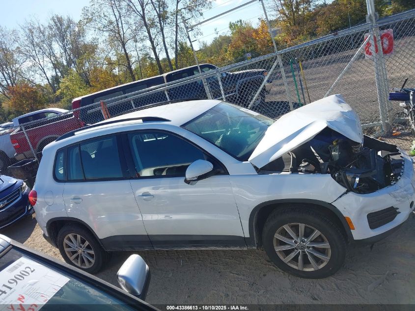 2018 Volkswagen Tiguan Limited 2.0T VIN: WVGBV7AXXJK004881 Lot: 43386613