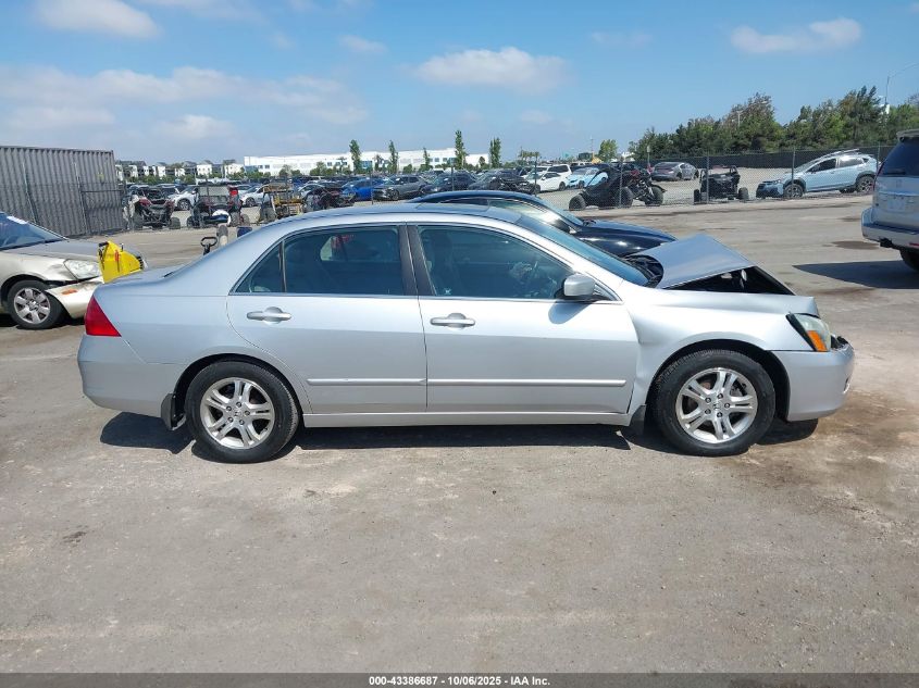 2007 Honda Accord 2.4 Ex VIN: 1HGCM56707A163191 Lot: 43386687