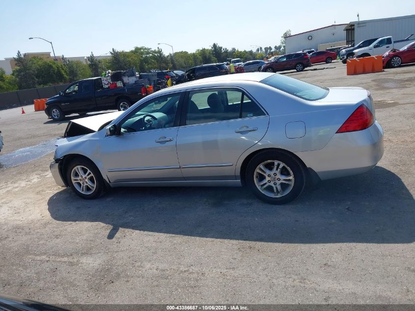 2007 Honda Accord 2.4 Ex VIN: 1HGCM56707A163191 Lot: 43386687