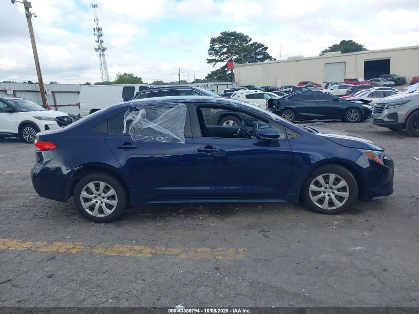 2020 Toyota Corolla Le VIN: JTDEPRAE8LJ045282 Lot: 43386794