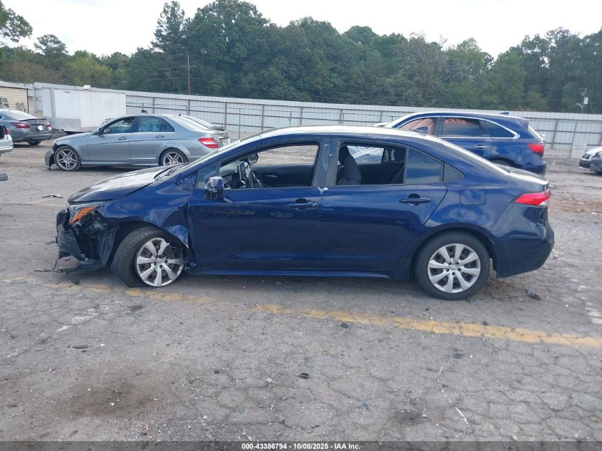 2020 Toyota Corolla Le VIN: JTDEPRAE8LJ045282 Lot: 43386794