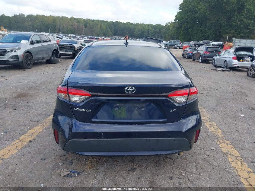 2020 Toyota Corolla Le VIN: JTDEPRAE8LJ045282 Lot: 43386794
