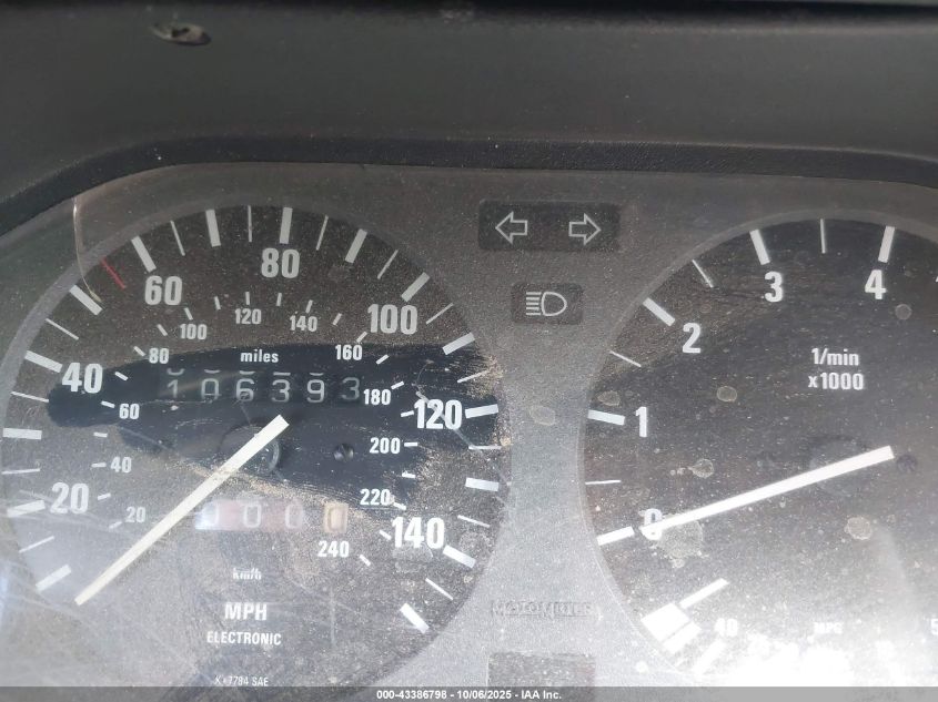 1991 BMW 325 I Automatic/Is Automatic VIN: WBAAA2314MEC55065 Lot: 43386798