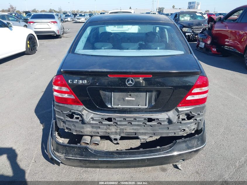 2007 Mercedes-Benz C 230 Sport VIN: WDBRF52H87F934306 Lot: 43386802