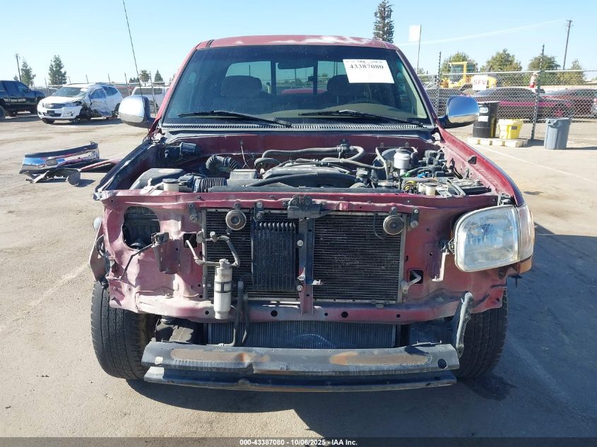 2000 Toyota Tundra Sr5 V8 VIN: 5TBBT4415YS001401 Lot: 43387080