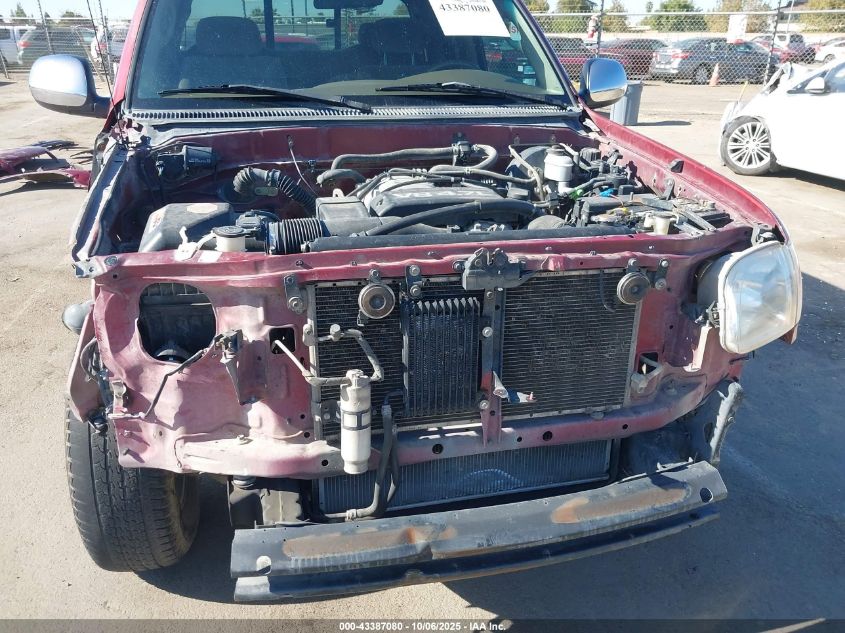 2000 Toyota Tundra Sr5 V8 VIN: 5TBBT4415YS001401 Lot: 43387080