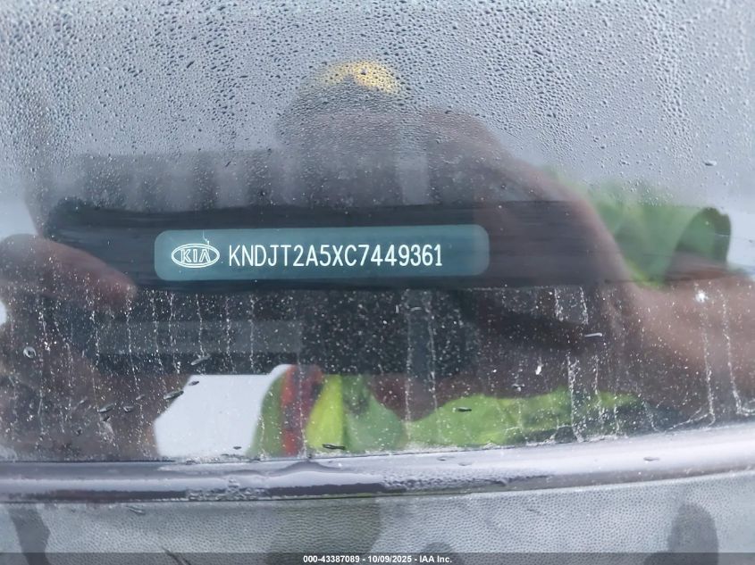 2012 Kia Soul VIN: KNDJT2A5XC7449361 Lot: 43387089