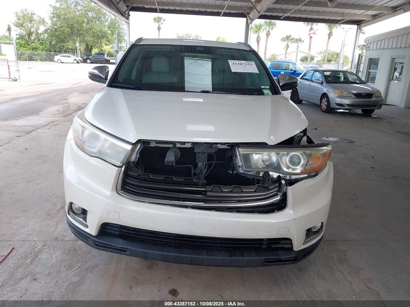 2016 TOYOTA HIGHLANDER LIMITED V6 5TDYKRFH7GS149298