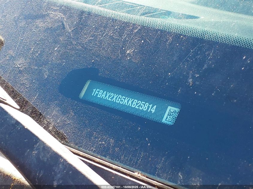 2019 Ford Transit-350 Xlt VIN: 1FBAX2XG5KKB25814 Lot: 43387181