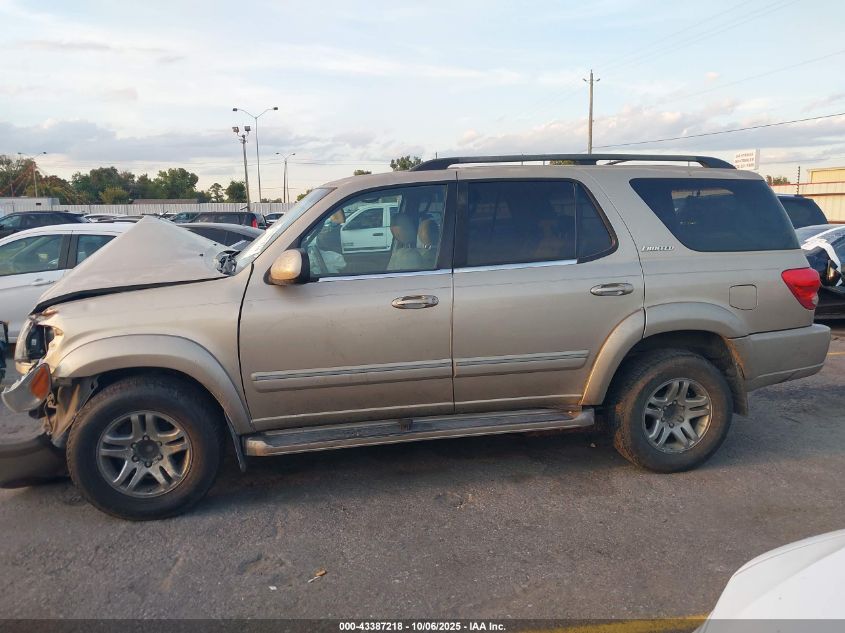 2005 Toyota Sequoia Limited V8 VIN: 5TDZT38A95S252430 Lot: 43387218