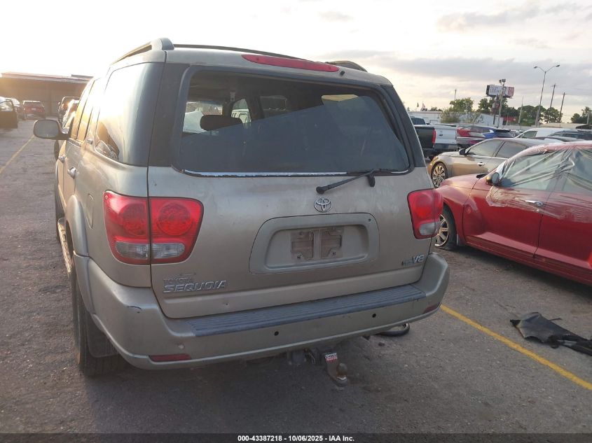 2005 Toyota Sequoia Limited V8 VIN: 5TDZT38A95S252430 Lot: 43387218