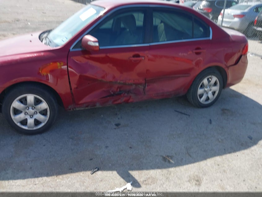 2009 Kia Optima Lx VIN: KNAGE228995308831 Lot: 43387228