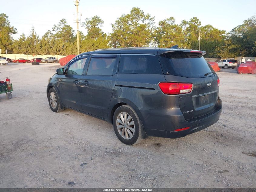 2015 Kia Sedona Ex VIN: KNDMC5C18F6047437 Lot: 43387270