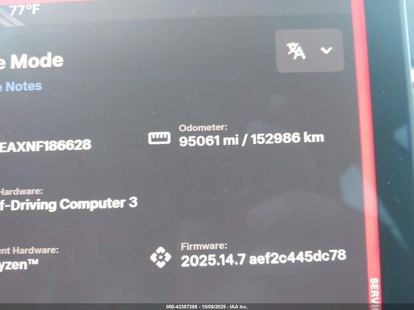 2022 Tesla Model 3 Rear-Wheel Drive VIN: 5YJ3E1EAXNF186628 Lot: 43387388