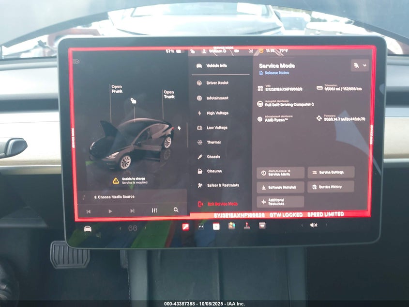 2022 Tesla Model 3 Rear-Wheel Drive VIN: 5YJ3E1EAXNF186628 Lot: 43387388