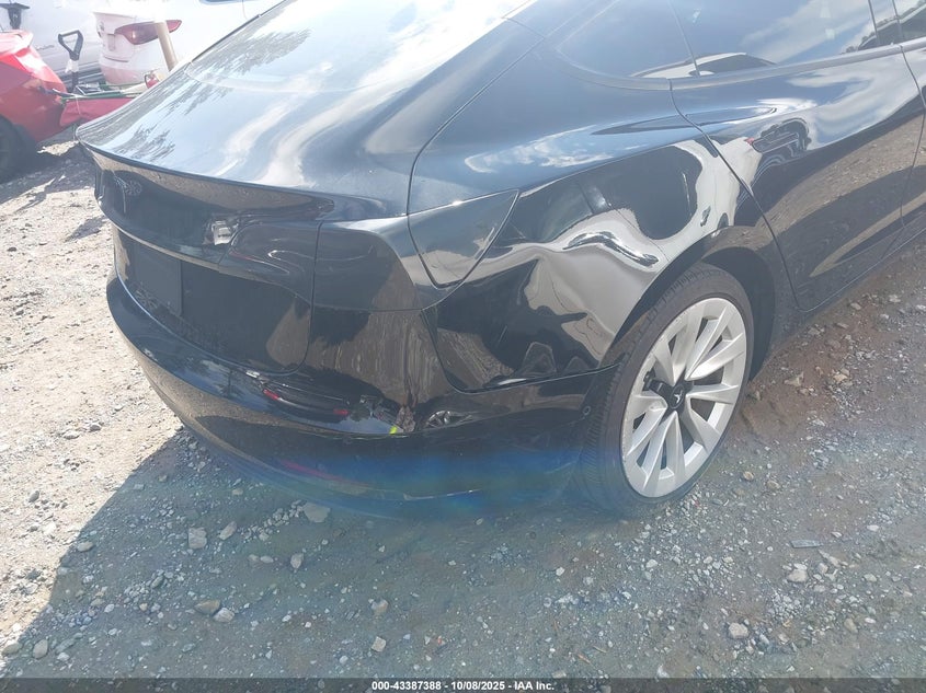2022 Tesla Model 3 Rear-Wheel Drive VIN: 5YJ3E1EAXNF186628 Lot: 43387388