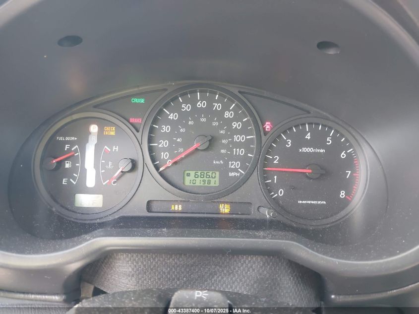 2007 Subaru Impreza 2.5I VIN: JF1GG616X7H811399 Lot: 43387400