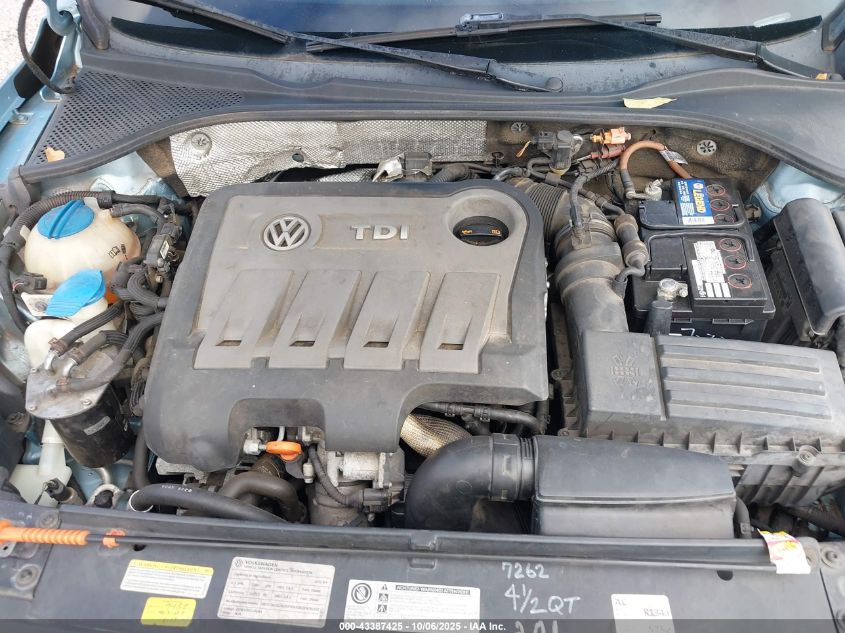 2012 Volkswagen Passat 2.0L Tdi Sel Premium VIN: 1VWCN7A33CC028844 Lot: 43387425