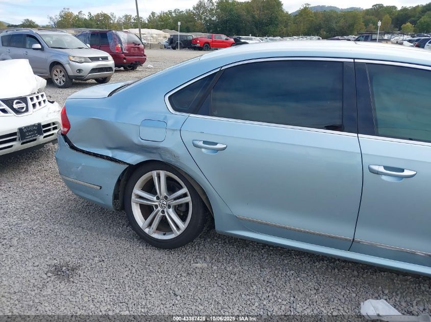 2012 Volkswagen Passat 2.0L Tdi Sel Premium VIN: 1VWCN7A33CC028844 Lot: 43387425