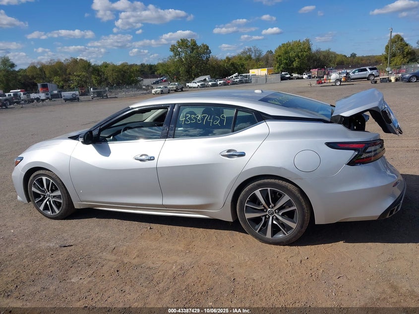 2023 Nissan Maxima 3.5 Sv Xtronic Cvt Silver Lot 111043387429 Vin 1N4AA6CV7PC508301