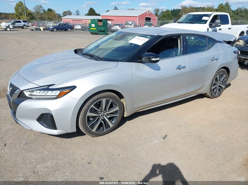 2023 Nissan Maxima 3.5 Sv Xtronic Cvt Silver Lot 111043387429 Vin 1N4AA6CV7PC508301