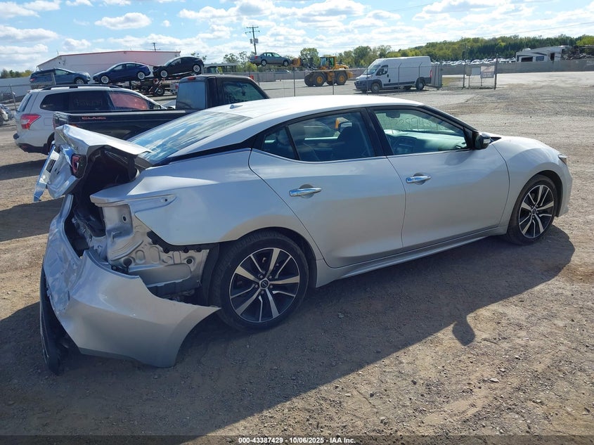 2023 Nissan Maxima 3.5 Sv Xtronic Cvt Silver Lot 111043387429 Vin 1N4AA6CV7PC508301