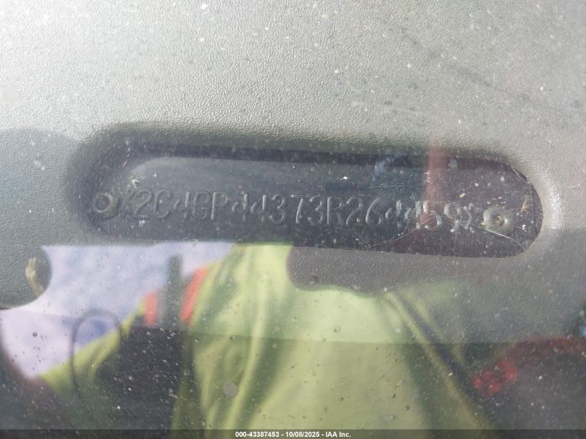 2003 Chrysler Town & Country Lx VIN: 2C4GP44373R264459 Lot: 43387453