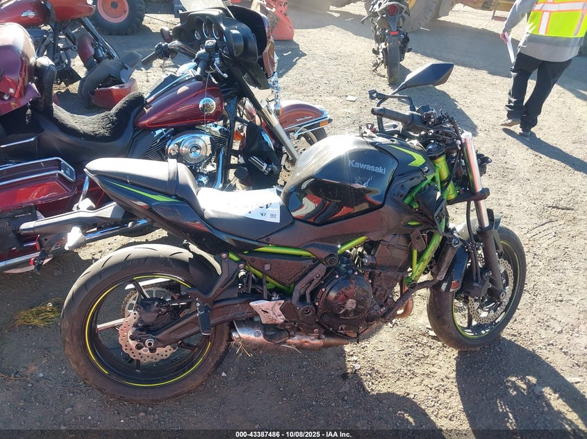 2022 Kawasaki Er650 L VIN: ML5EREL1XNDA73936 Lot: 43387486