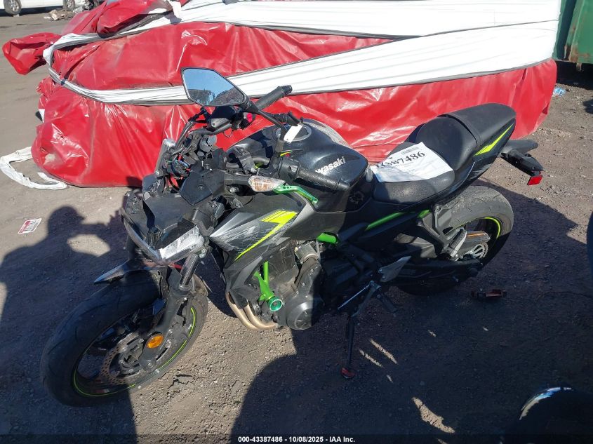 2022 Kawasaki Er650 L VIN: ML5EREL1XNDA73936 Lot: 43387486