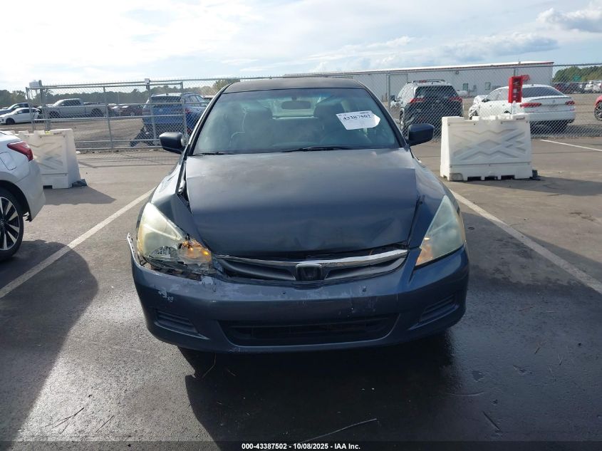 2007 Honda Accord 2.4 Lx VIN: 3HGCM56487G705872 Lot: 43387502
