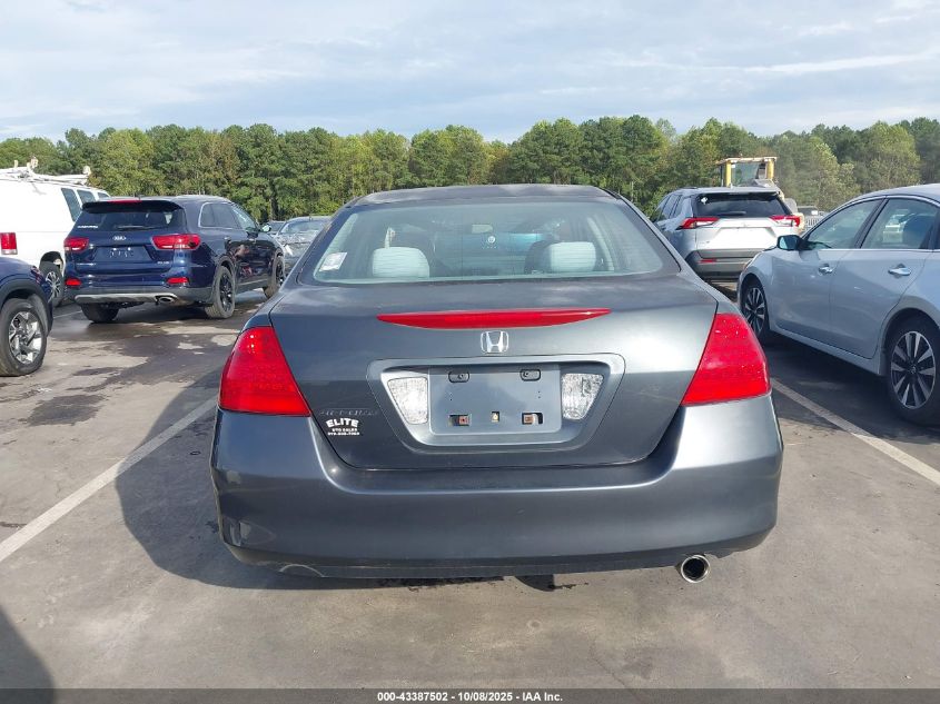 2007 Honda Accord 2.4 Lx VIN: 3HGCM56487G705872 Lot: 43387502