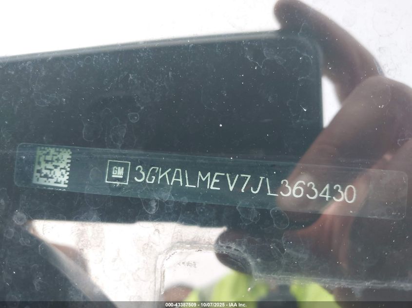2018 GMC Terrain Sle VIN: 3GKALMEV7JL363430 Lot: 43387509