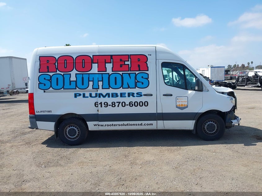 2021 Mercedes-Benz Sprinter 2500 Standard Roof I4 Diesel VIN: W1Y4DBHY4MT063937 Lot: 43387520