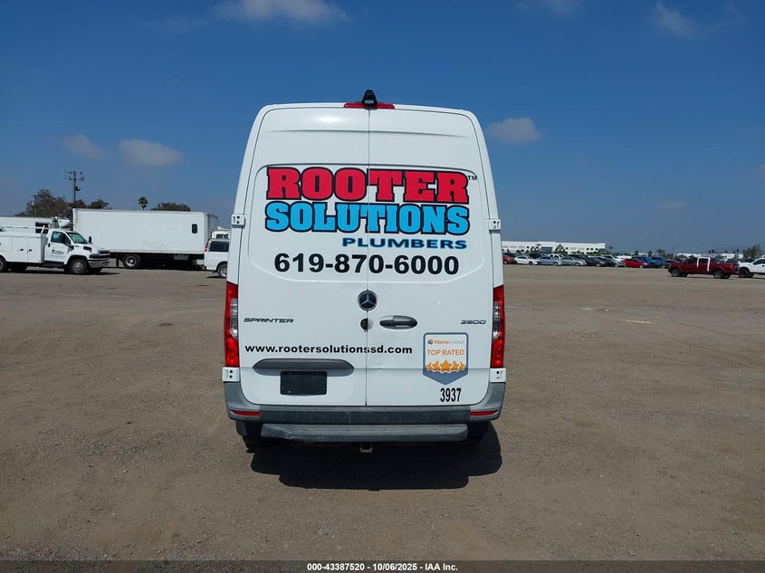 2021 Mercedes-Benz Sprinter 2500 Standard Roof I4 Diesel VIN: W1Y4DBHY4MT063937 Lot: 43387520
