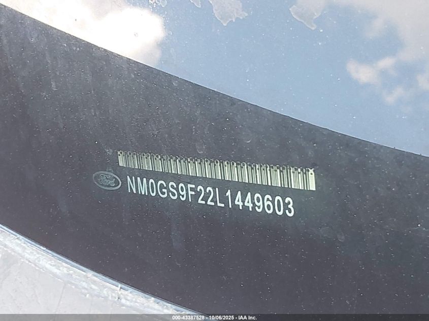 2020 Ford Transit Connect Xlt Passenger VIN: NM0GS9F22L1449603 Lot: 43387528