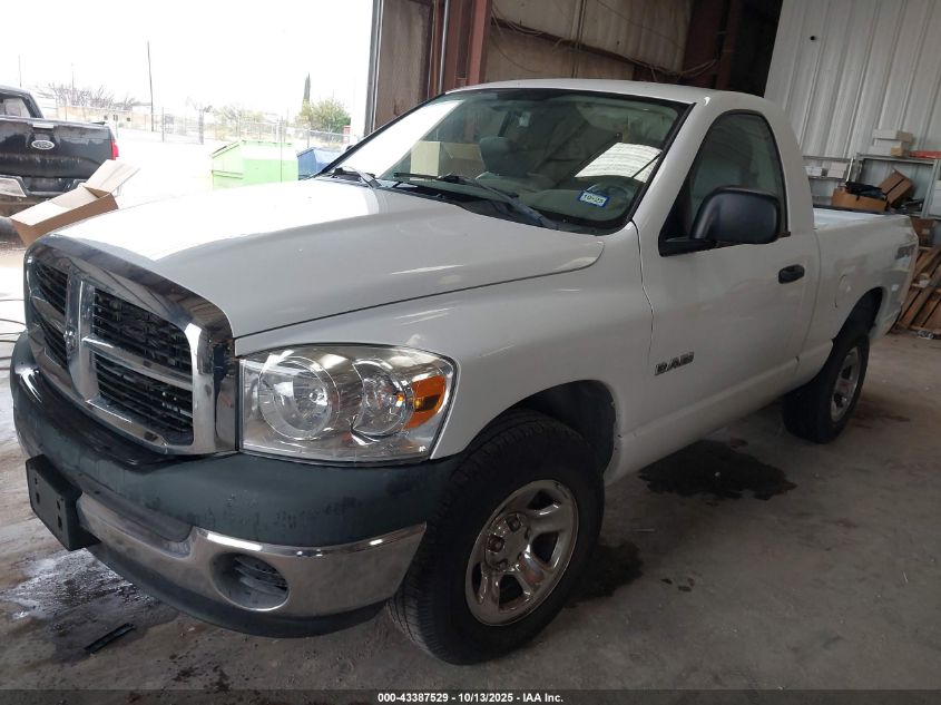 2008 Dodge Ram 1500 St/Sxt VIN: 1D7HA16N08J231033 Lot: 43387529