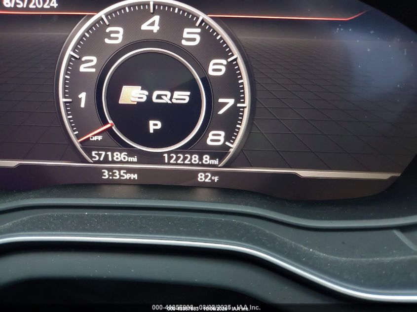 2019 Audi Sq5 3.0T Premium VIN: WA1B4AFY6K2076615 Lot: 43387583