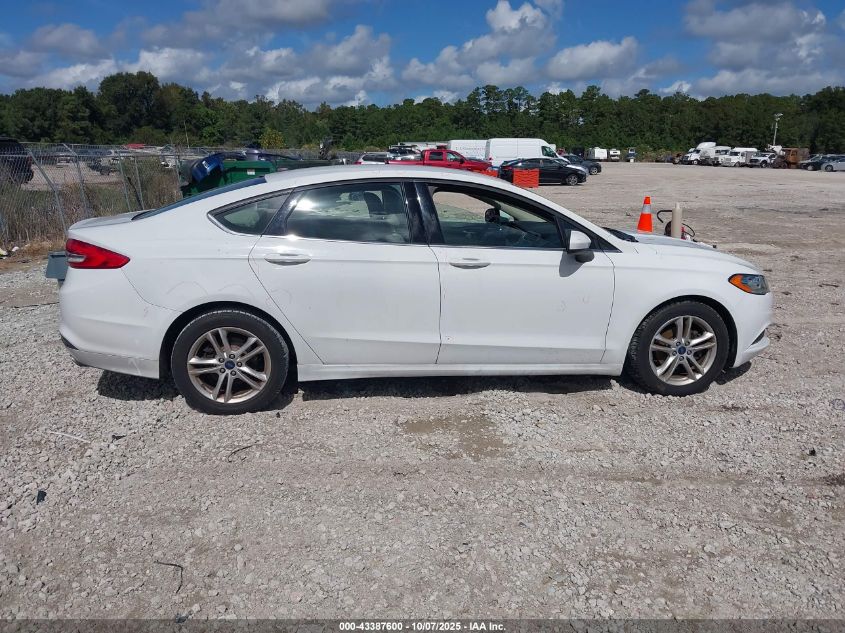 2018 Ford Fusion Se VIN: 3FA6P0HD7JR140194 Lot: 43387600