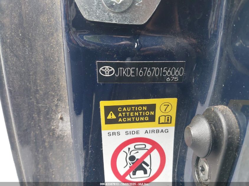 2007 Scion Tc VIN: JTKDE167670156060 Lot: 43387613