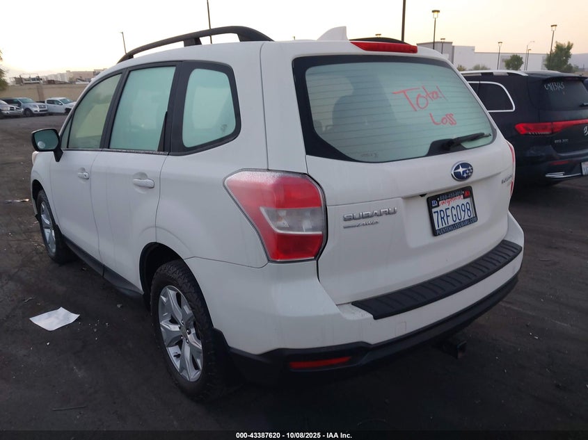 2016 SUBARU FORESTER 2.5I JF2SJABC0GH505763